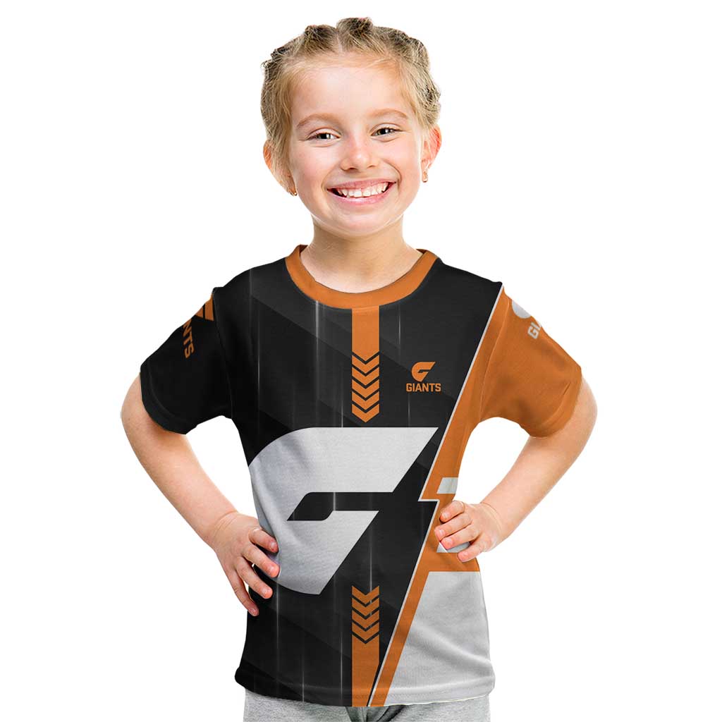 Personalized Greater Western Sydney Giants Kid T Shirt Modern Geometric Sports Graphic Style