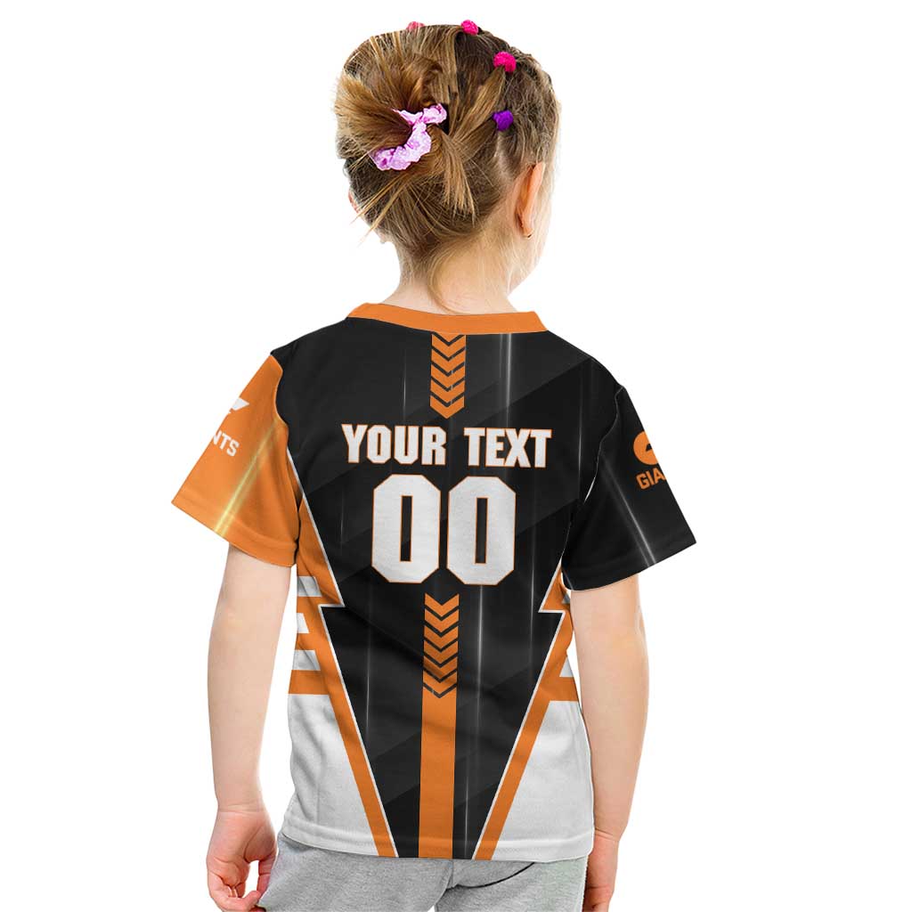 Personalized Greater Western Sydney Giants Kid T Shirt Modern Geometric Sports Graphic Style