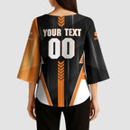 Personalized Greater Western Sydney Giants Kimono Sleeve Blouse Modern Geometric Sports Graphic Style