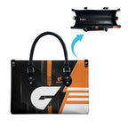 Greater Western Sydney Giants Leather Bag Modern Geometric Sports Graphic Style