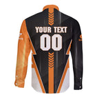 Personalized Greater Western Sydney Giants Long Sleeve Button Shirt Modern Geometric Sports Graphic Style