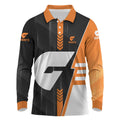 Personalized Greater Western Sydney Giants Long Sleeve Polo Shirt Modern Geometric Sports Graphic Style