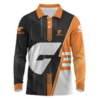 Personalized Greater Western Sydney Giants Long Sleeve Polo Shirt Modern Geometric Sports Graphic Style