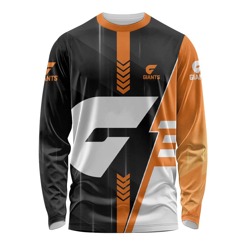 Personalized Greater Western Sydney Giants Long Sleeve Shirt Modern Geometric Sports Graphic Style