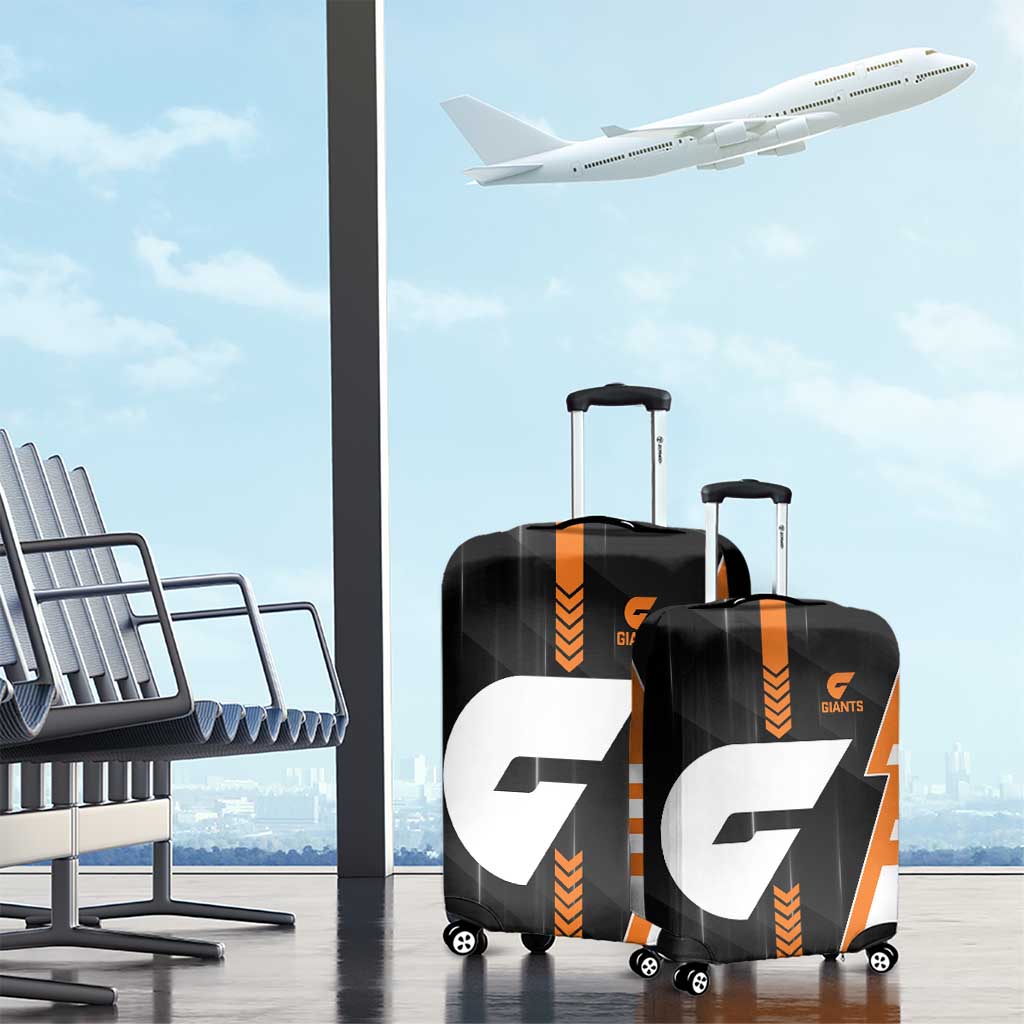 Greater Western Sydney Giants Luggage Cover Modern Geometric Sports Graphic Style