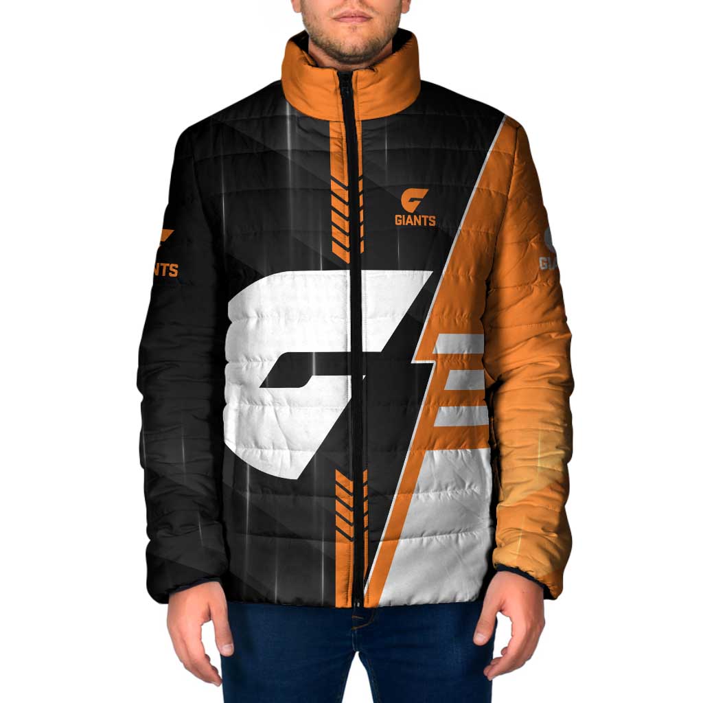Personalized Greater Western Sydney Giants Padded Jacket Modern Geometric Sports Graphic Style