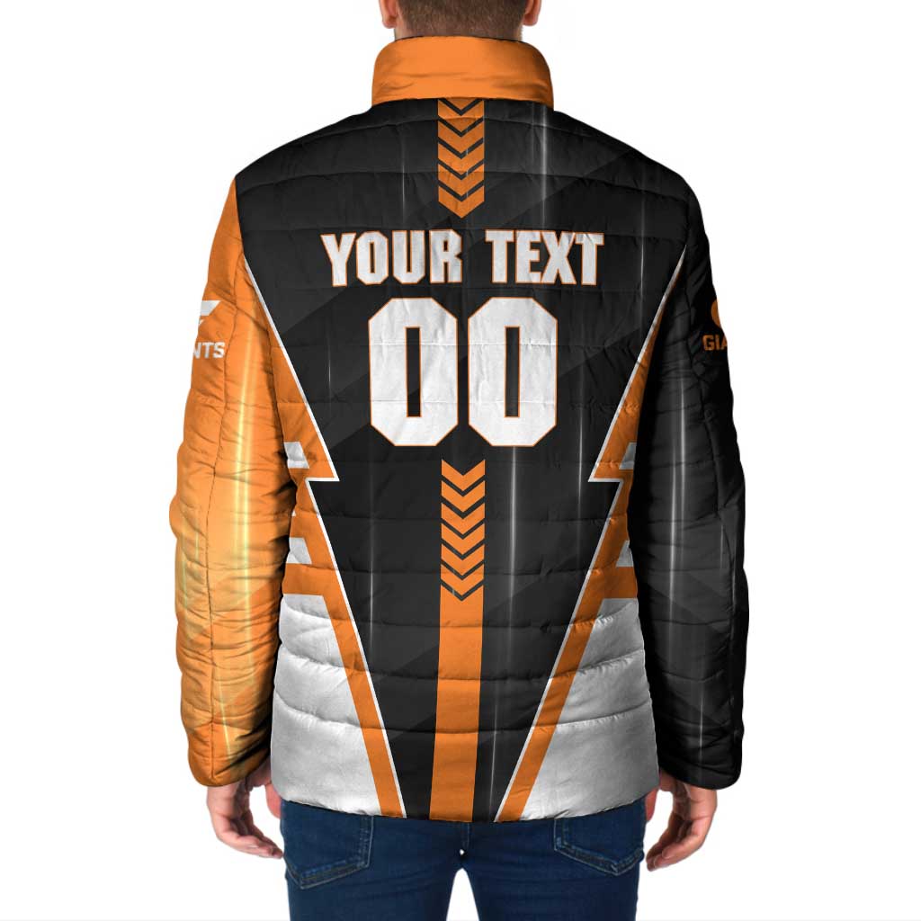 Personalized Greater Western Sydney Giants Padded Jacket Modern Geometric Sports Graphic Style