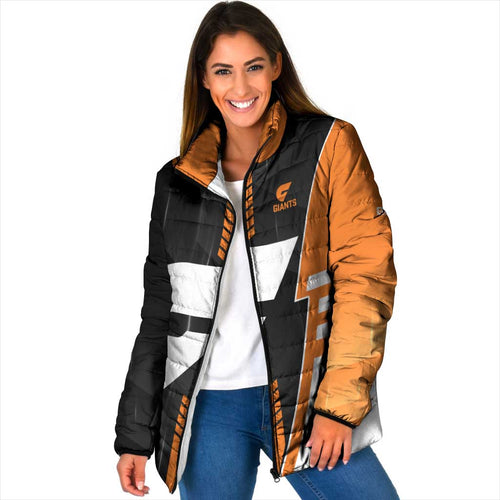 Personalized Greater Western Sydney Giants Padded Jacket Modern Geometric Sports Graphic Style