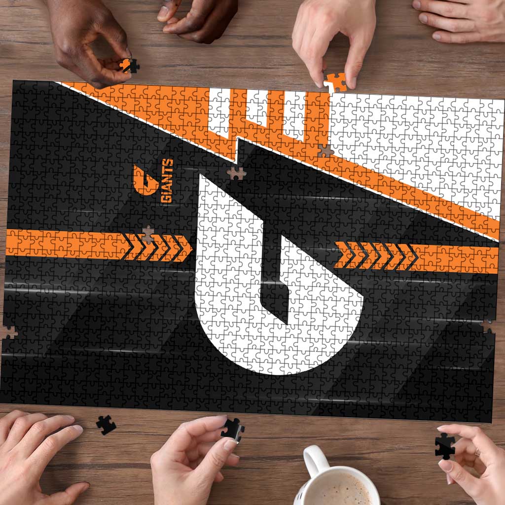 Greater Western Sydney Giants Puzzle Modern Geometric Sports Graphic Style