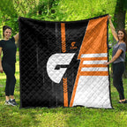 Greater Western Sydney Giants Quilt Modern Geometric Sports Graphic Style
