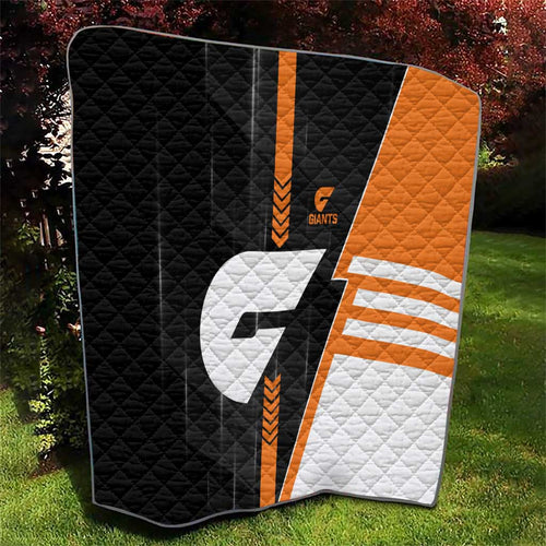 Greater Western Sydney Giants Quilt Modern Geometric Sports Graphic Style