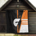 Greater Western Sydney Giants Quilt Modern Geometric Sports Graphic Style