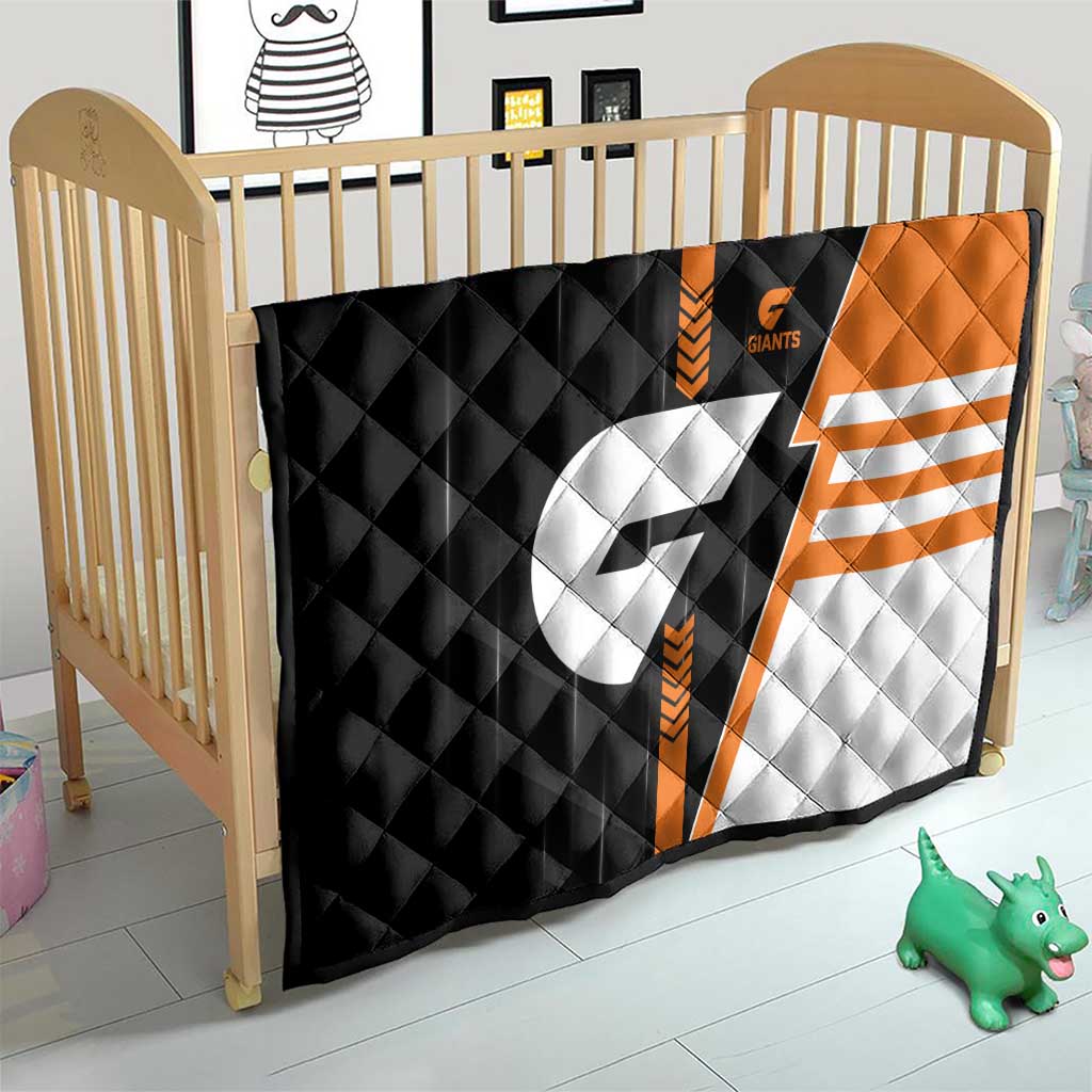 Greater Western Sydney Giants Quilt Modern Geometric Sports Graphic Style