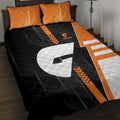 Greater Western Sydney Giants Quilt Bed Set Modern Geometric Sports Graphic Style