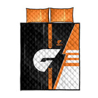 Greater Western Sydney Giants Quilt Bed Set Modern Geometric Sports Graphic Style