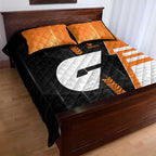 Greater Western Sydney Giants Quilt Bed Set Modern Geometric Sports Graphic Style