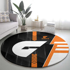 Greater Western Sydney Giants Round Carpet Modern Geometric Sports Graphic Style