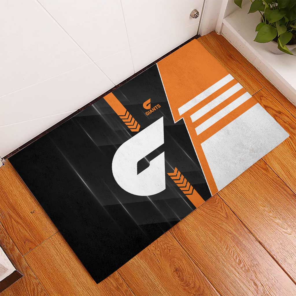 Greater Western Sydney Giants Rubber Doormat Modern Geometric Sports Graphic Style