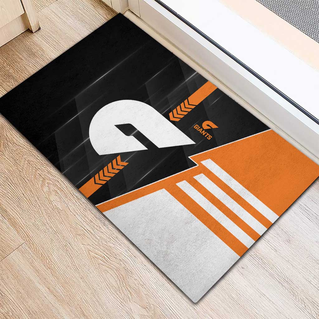 Greater Western Sydney Giants Rubber Doormat Modern Geometric Sports Graphic Style