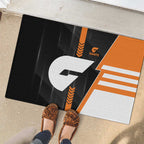Greater Western Sydney Giants Rubber Doormat Modern Geometric Sports Graphic Style