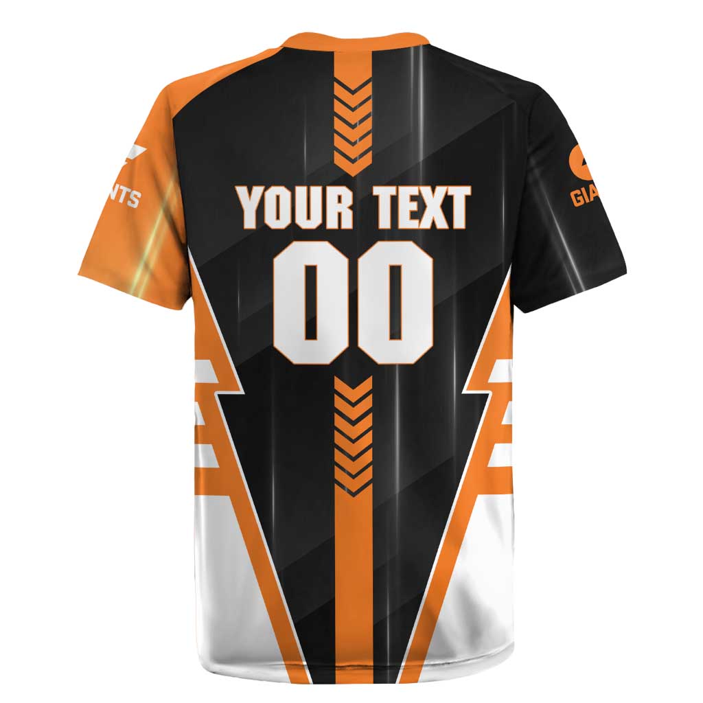 Personalized Greater Western Sydney Giants Rugby Jersey Modern Geometric Sports Graphic Style