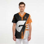 Personalized Greater Western Sydney Giants Scrub Top Modern Geometric Sports Graphic Style