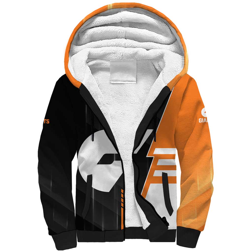 Personalized Greater Western Sydney Giants Sherpa Hoodie Modern Geometric Sports Graphic Style