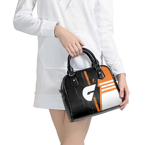 Greater Western Sydney Giants Shoulder Handbag Modern Geometric Sports Graphic Style
