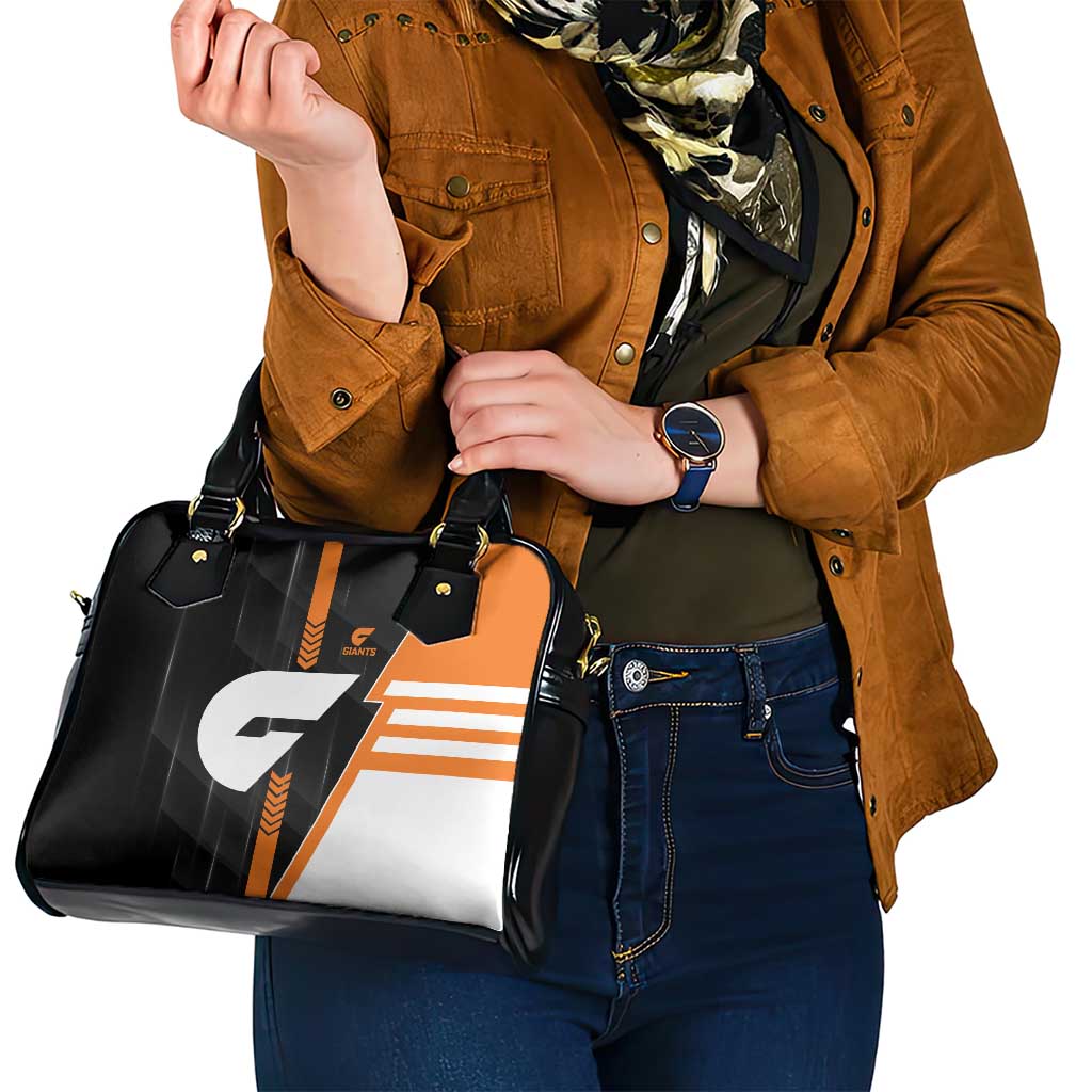Greater Western Sydney Giants Shoulder Handbag Modern Geometric Sports Graphic Style