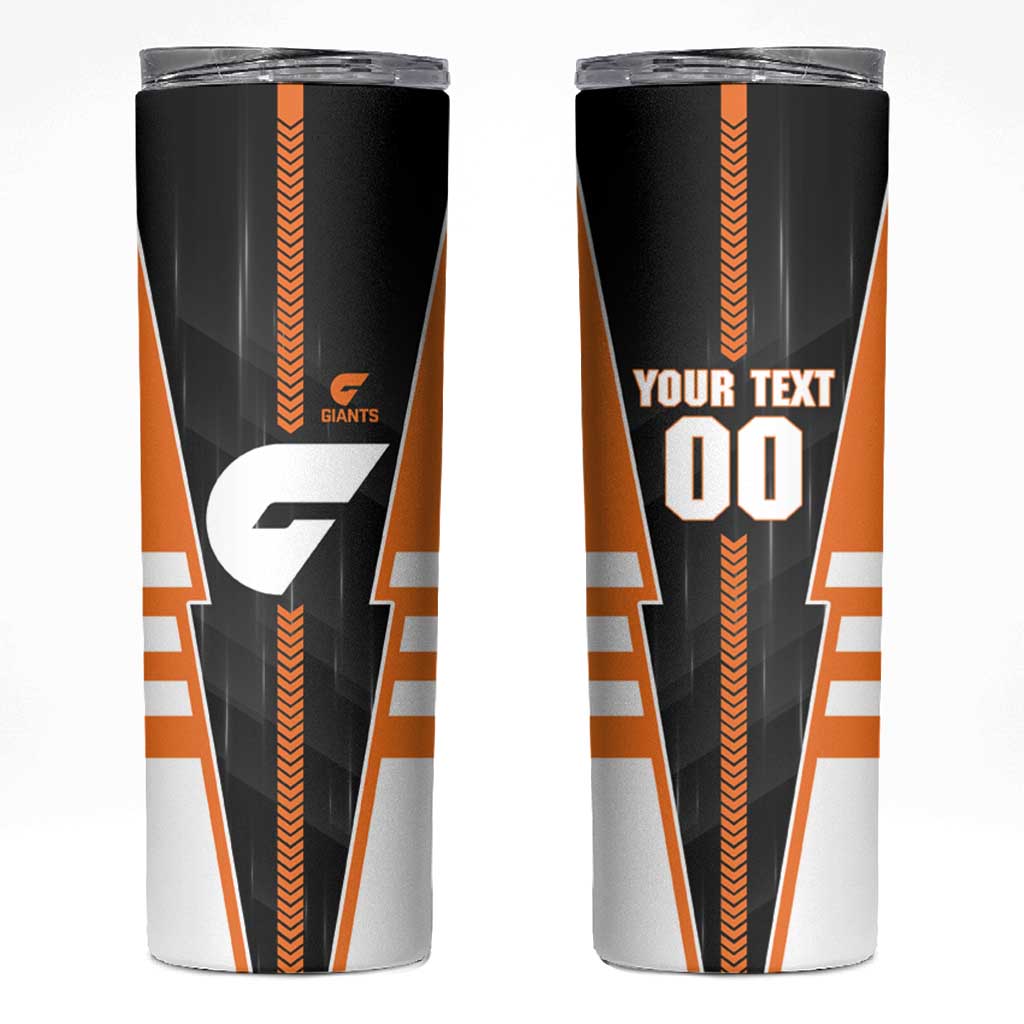 Personalized Greater Western Sydney Giants Skinny Tumbler Modern Geometric Sports Graphic Style