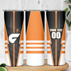 Personalized Greater Western Sydney Giants Skinny Tumbler Modern Geometric Sports Graphic Style