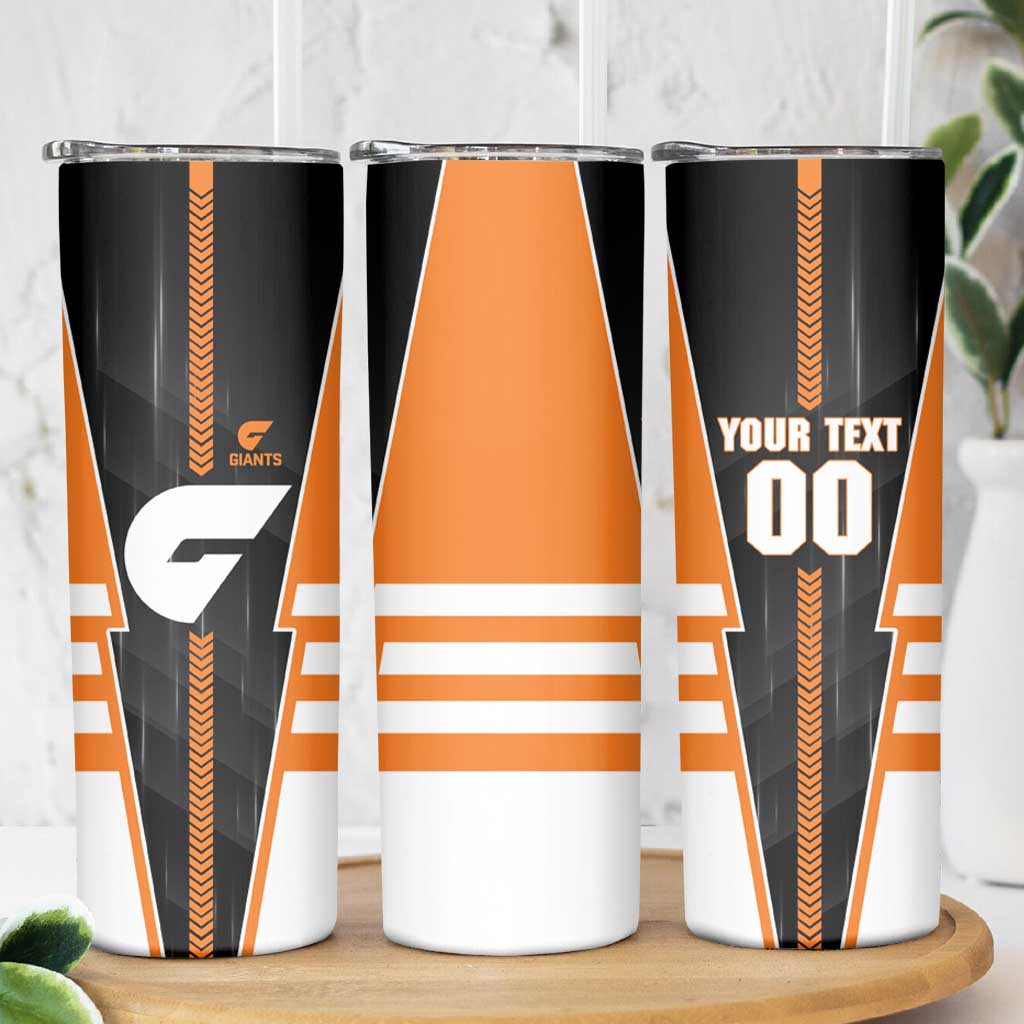 Personalized Greater Western Sydney Giants Skinny Tumbler Modern Geometric Sports Graphic Style