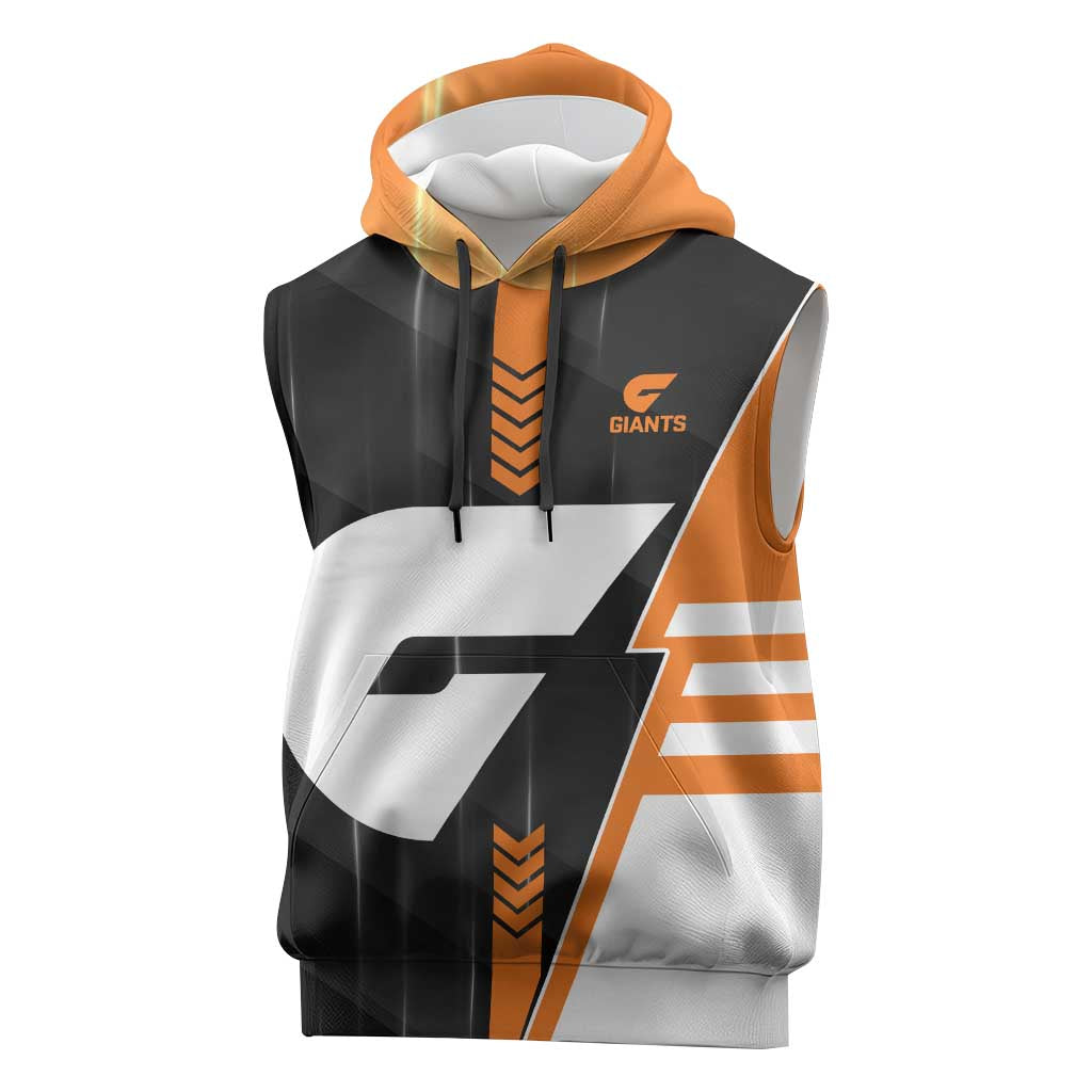 Personalized Greater Western Sydney Giants Sleeveless Hoodie Modern Geometric Sports Graphic Style