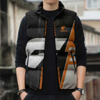Personalized Greater Western Sydney Giants Sleeveless Puffer Jacket Modern Geometric Sports Graphic Style
