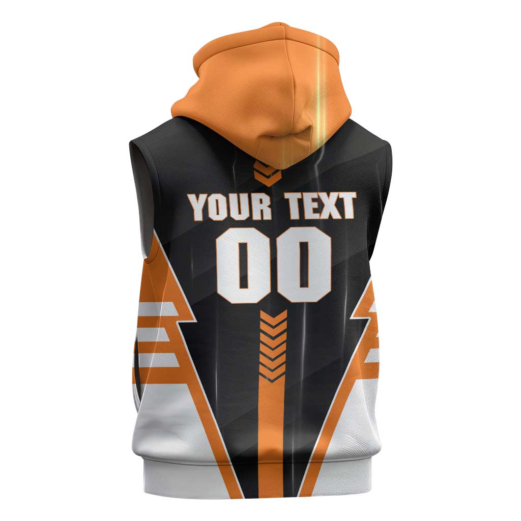 Personalized Greater Western Sydney Giants Sleeveless Zip Hoodie Modern Geometric Sports Graphic Style