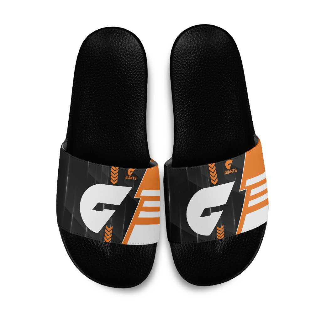 Greater Western Sydney Giants Slide Sandals Modern Geometric Sports Graphic Style