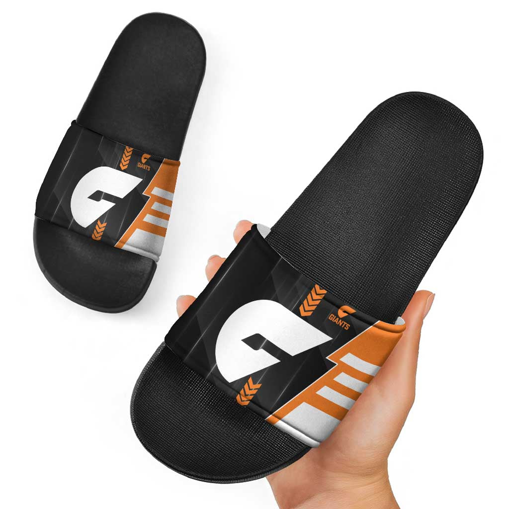 Greater Western Sydney Giants Slide Sandals Modern Geometric Sports Graphic Style