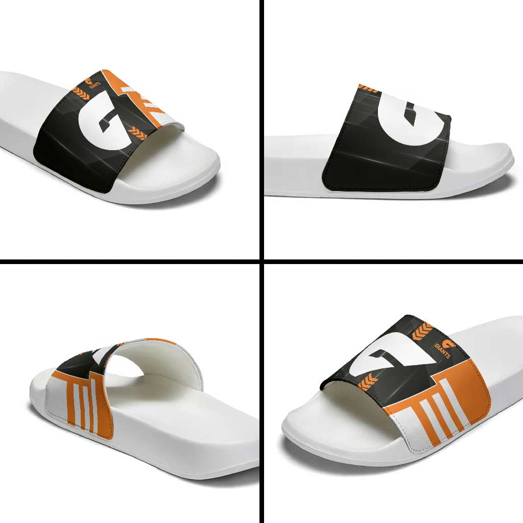 Greater Western Sydney Giants Slide Sandals Modern Geometric Sports Graphic Style