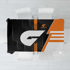 Greater Western Sydney Giants Tablecloth Modern Geometric Sports Graphic Style