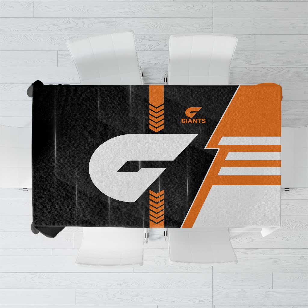 Greater Western Sydney Giants Tablecloth Modern Geometric Sports Graphic Style
