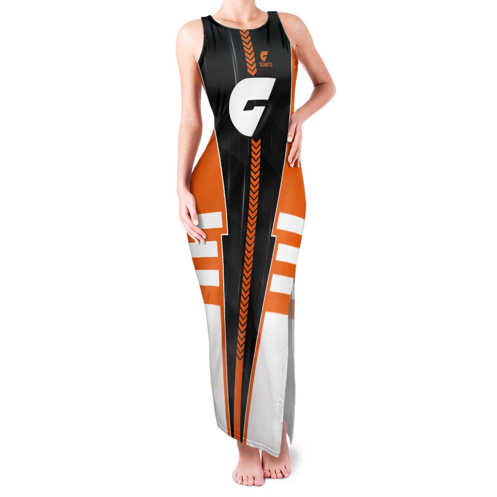 Personalized Greater Western Sydney Giants Tank Maxi Dress Modern Geometric Sports Graphic Style