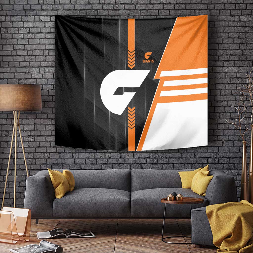 Greater Western Sydney Giants Tapestry Modern Geometric Sports Graphic Style
