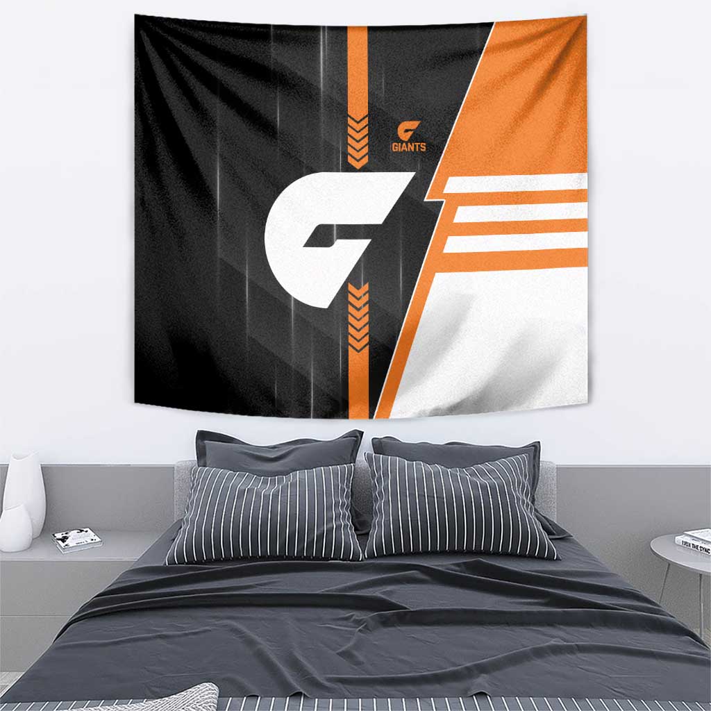 Greater Western Sydney Giants Tapestry Modern Geometric Sports Graphic Style