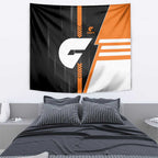 Greater Western Sydney Giants Tapestry Modern Geometric Sports Graphic Style
