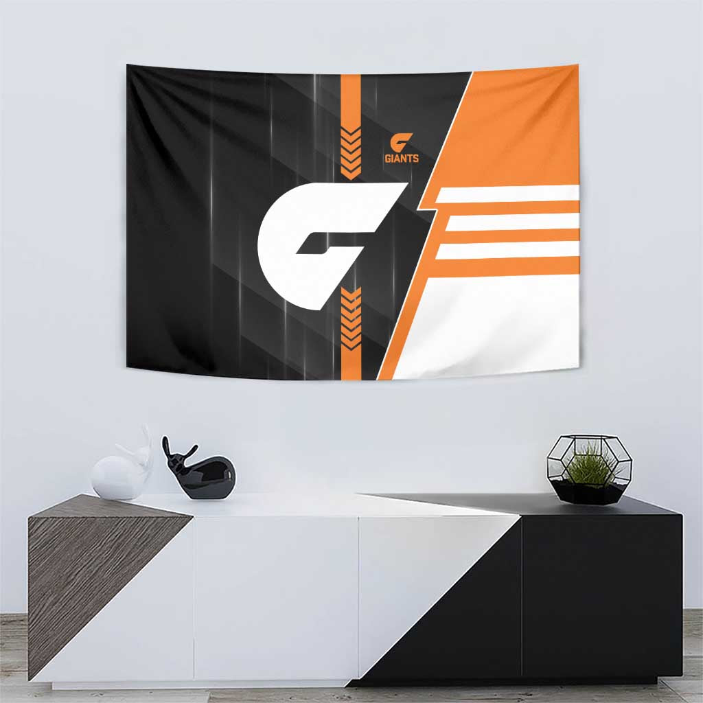 Greater Western Sydney Giants Tapestry Modern Geometric Sports Graphic Style