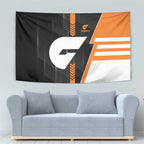 Greater Western Sydney Giants Tapestry Modern Geometric Sports Graphic Style