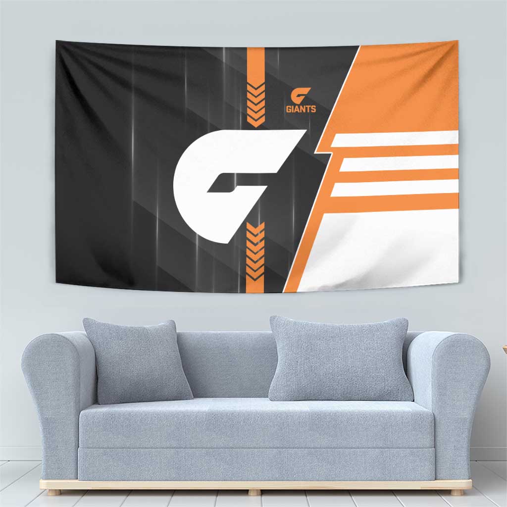 Greater Western Sydney Giants Tapestry Modern Geometric Sports Graphic Style
