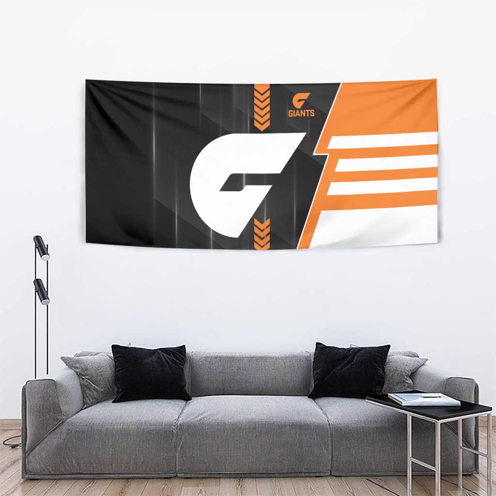 Greater Western Sydney Giants Tapestry Modern Geometric Sports Graphic Style