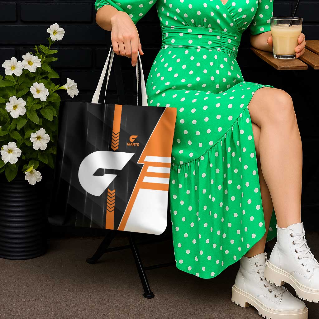 Greater Western Sydney Giants Tote Bag Modern Geometric Sports Graphic Style