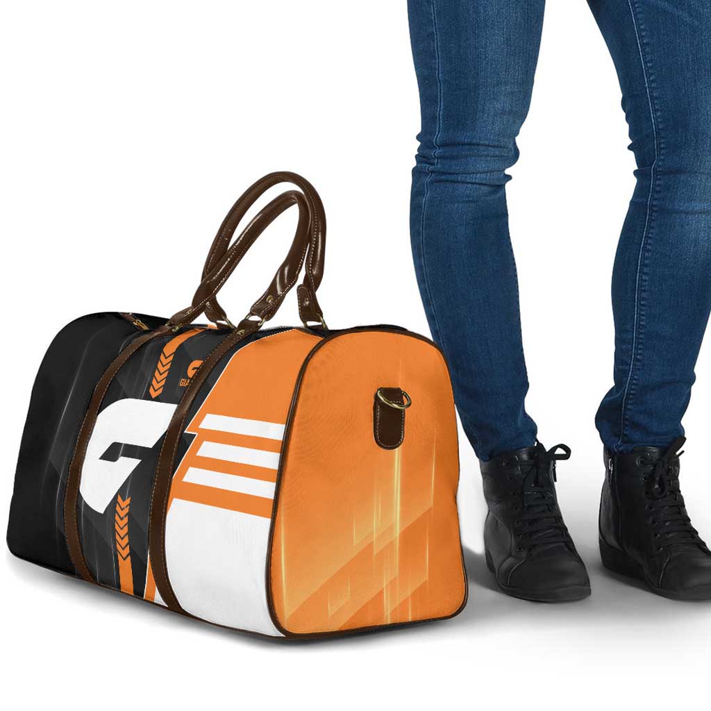 Greater Western Sydney Giants Travel Bag Modern Geometric Sports Graphic Style